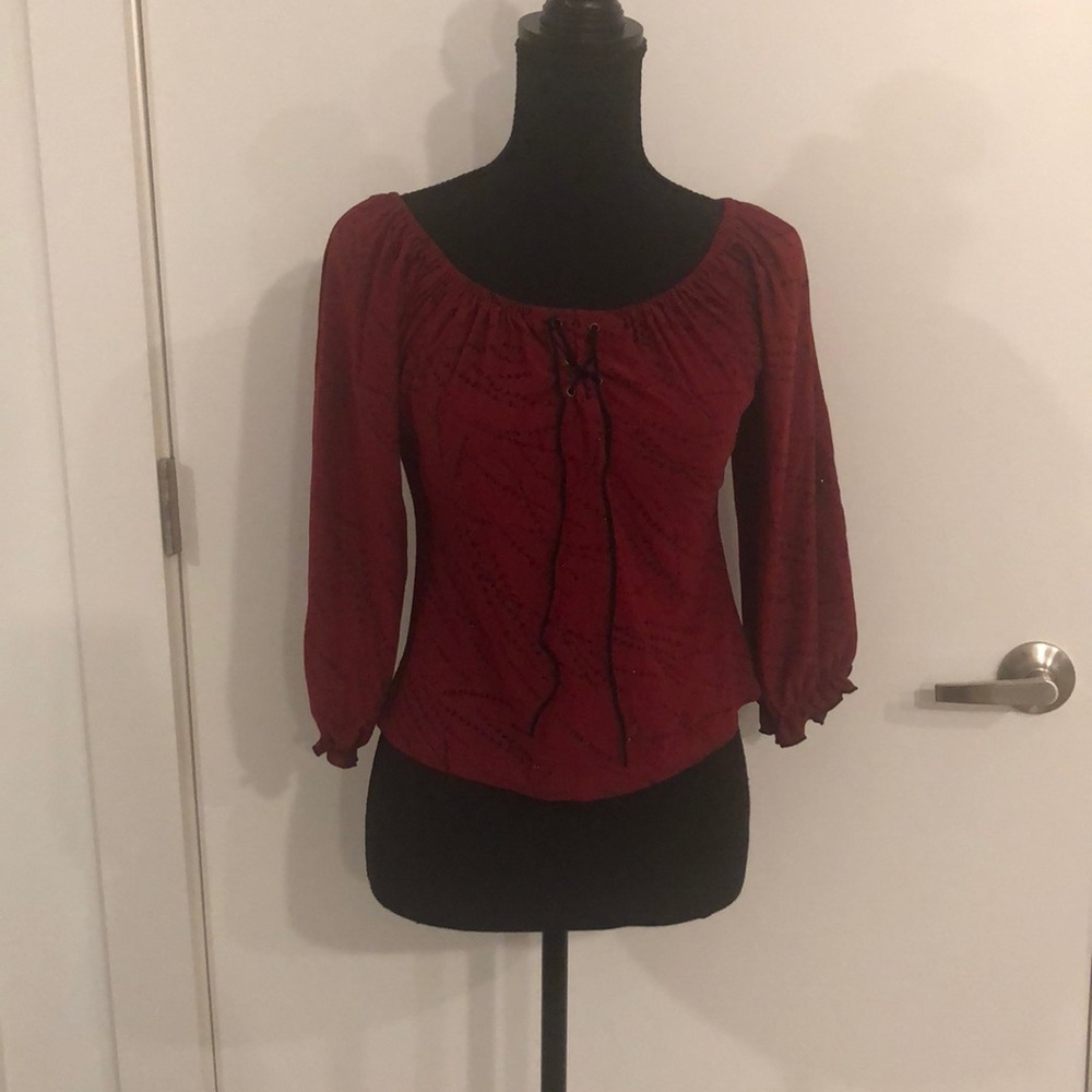 Vintage Cheroy Off The Shoulder Top Size M